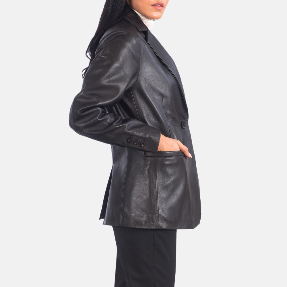 Orderly Classic Leather Blazer