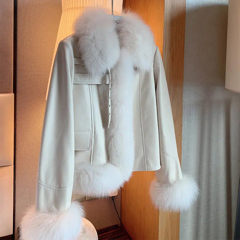 FurVouge Leather Coat