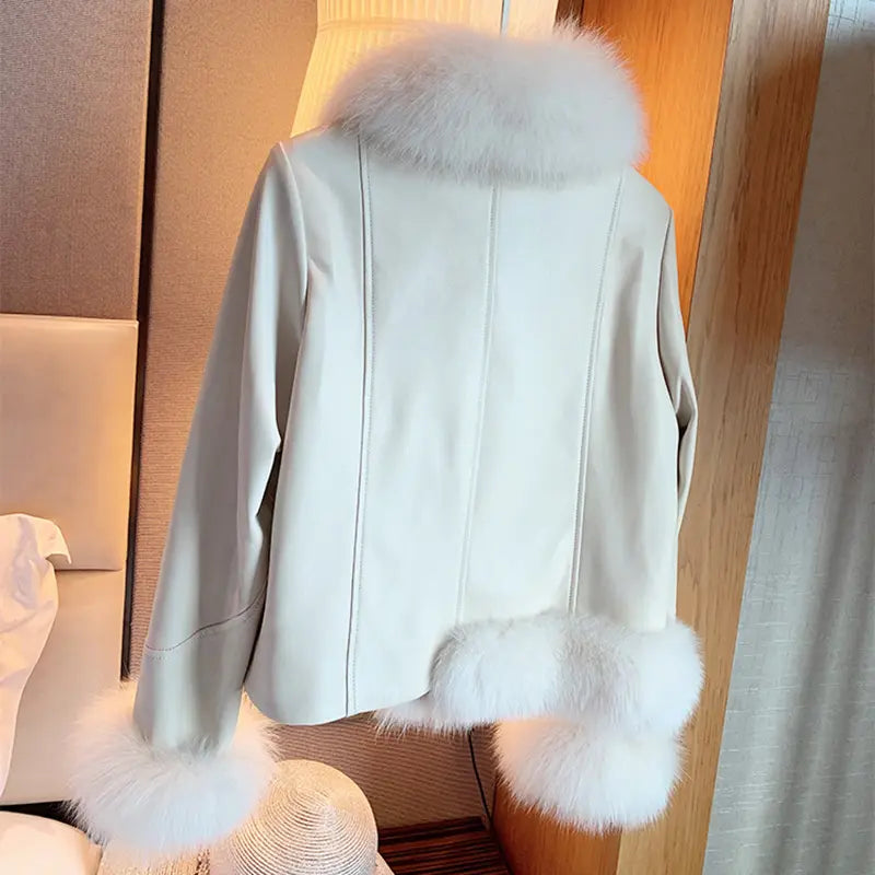 FurVouge Leather Coat