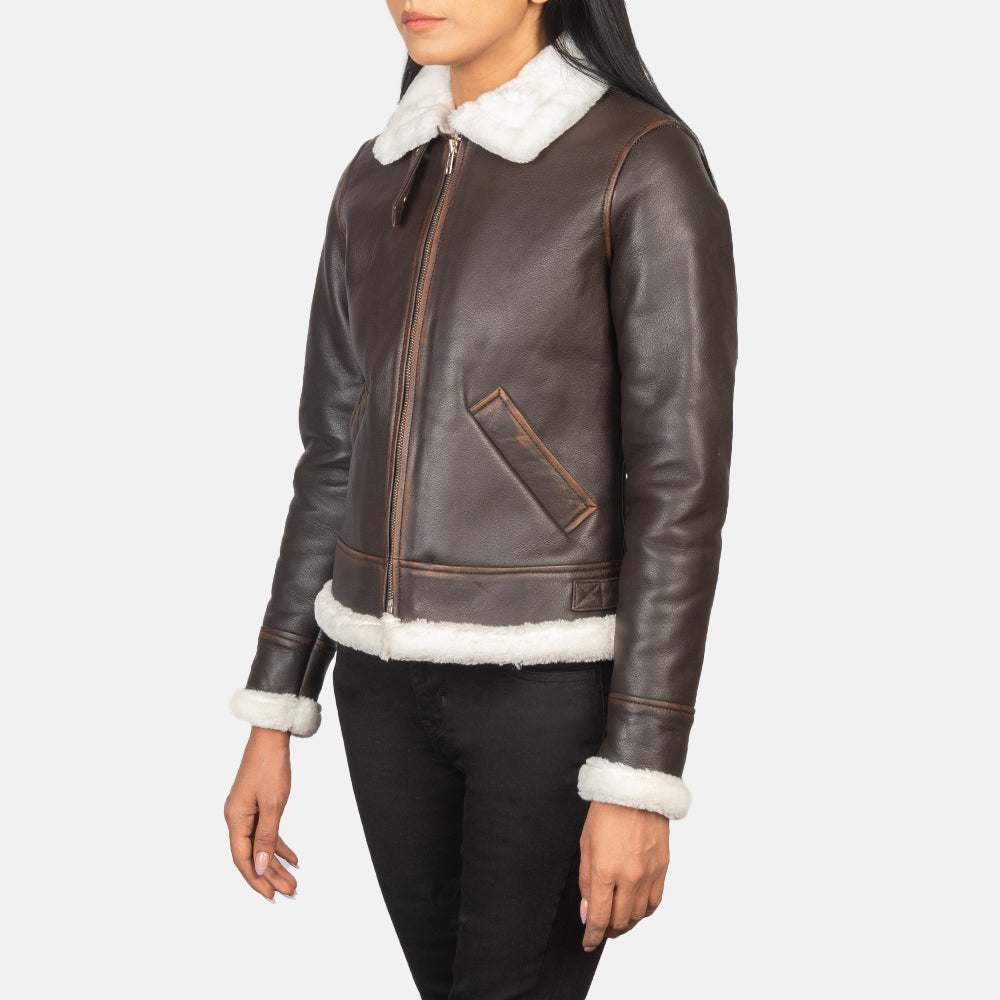 Refinement Leather Bomber Jacket