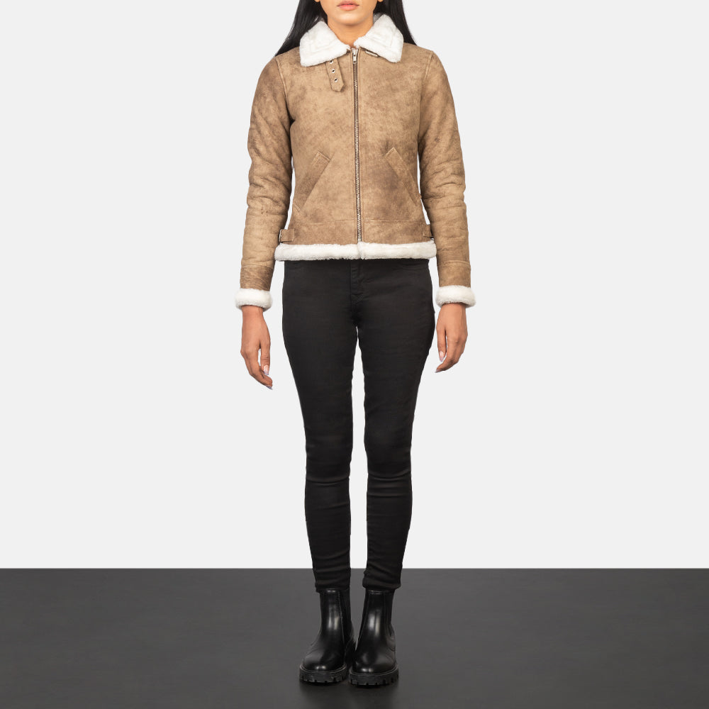 Refinement Leather Bomber Jacket