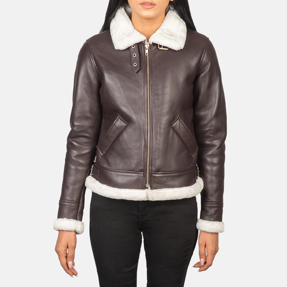 Refinement Leather Bomber Jacket