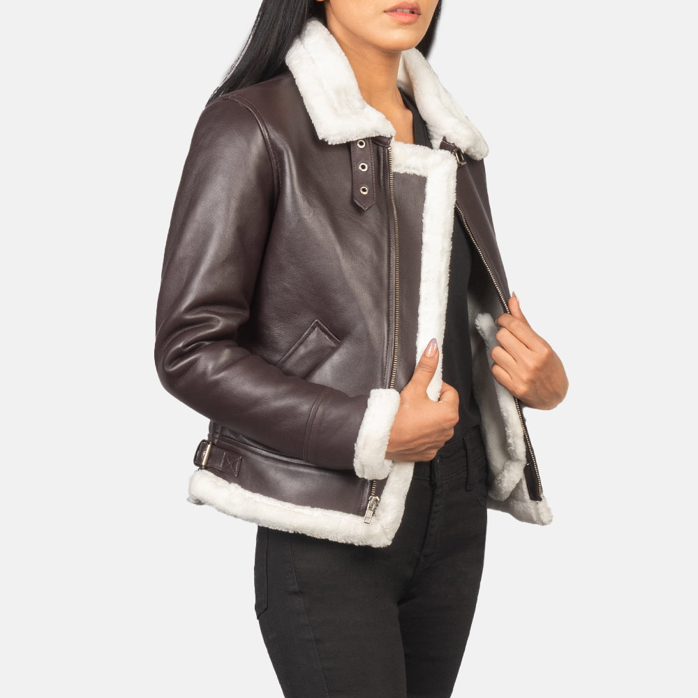 Refinement Leather Bomber Jacket