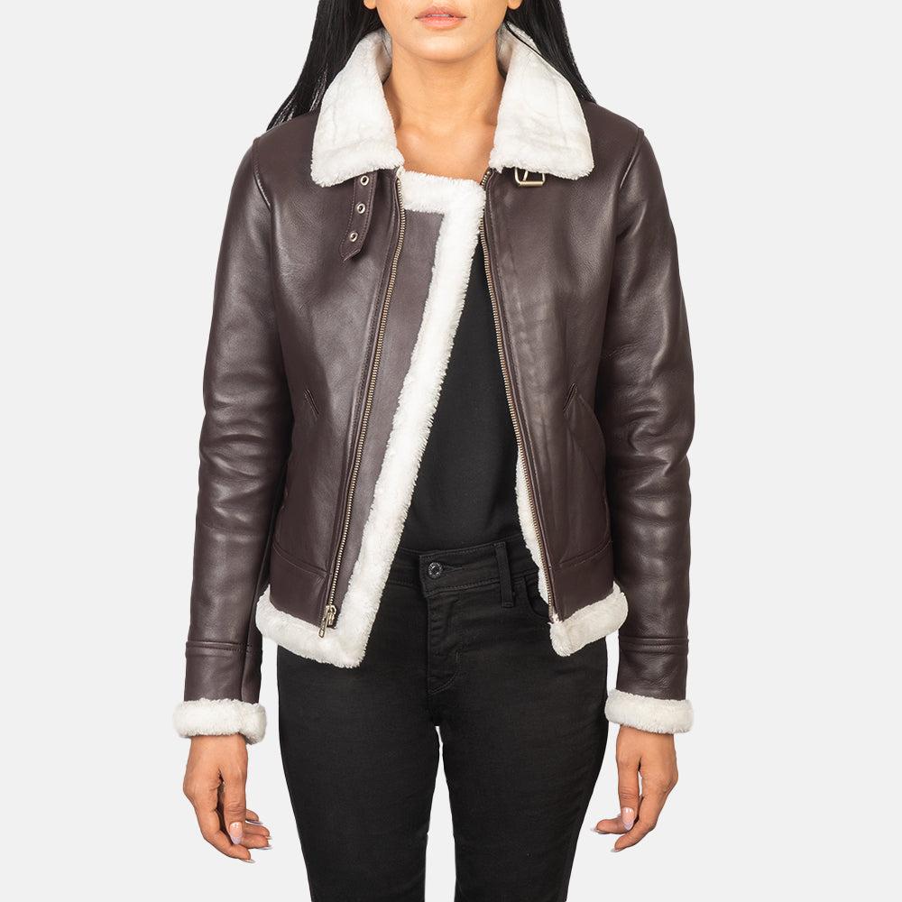Refinement Leather Bomber Jacket