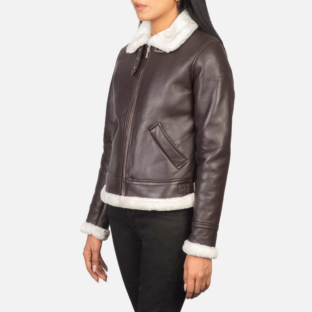 Refinement Leather Bomber Jacket