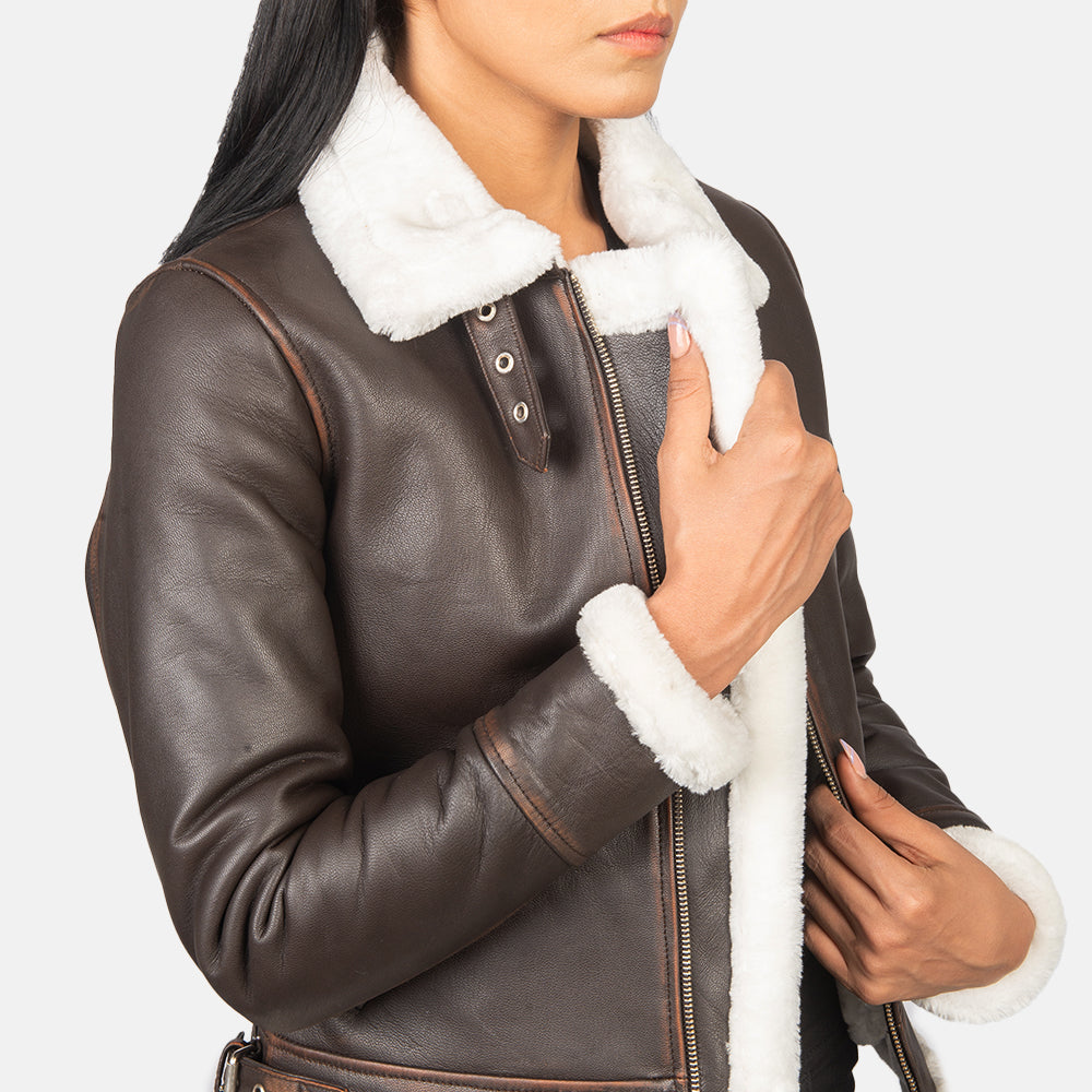 Refinement Leather Bomber Jacket