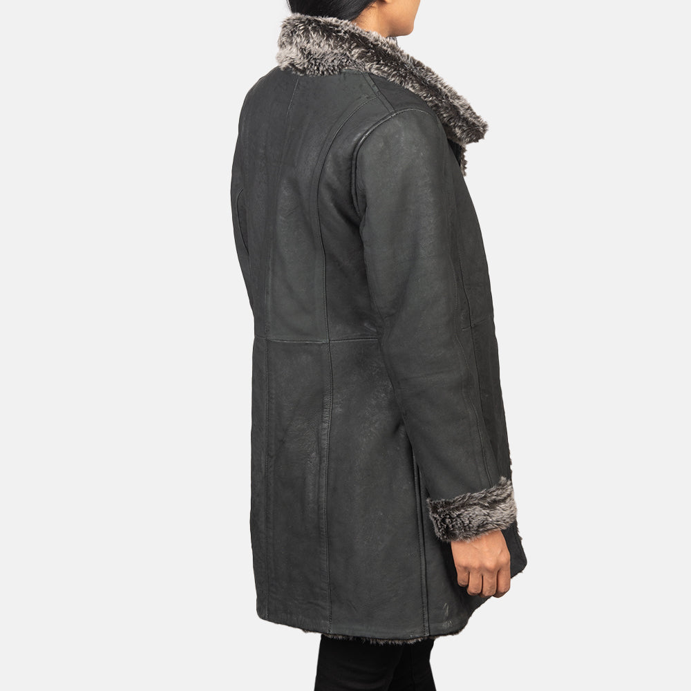 Ruler Shearling Leather Coat