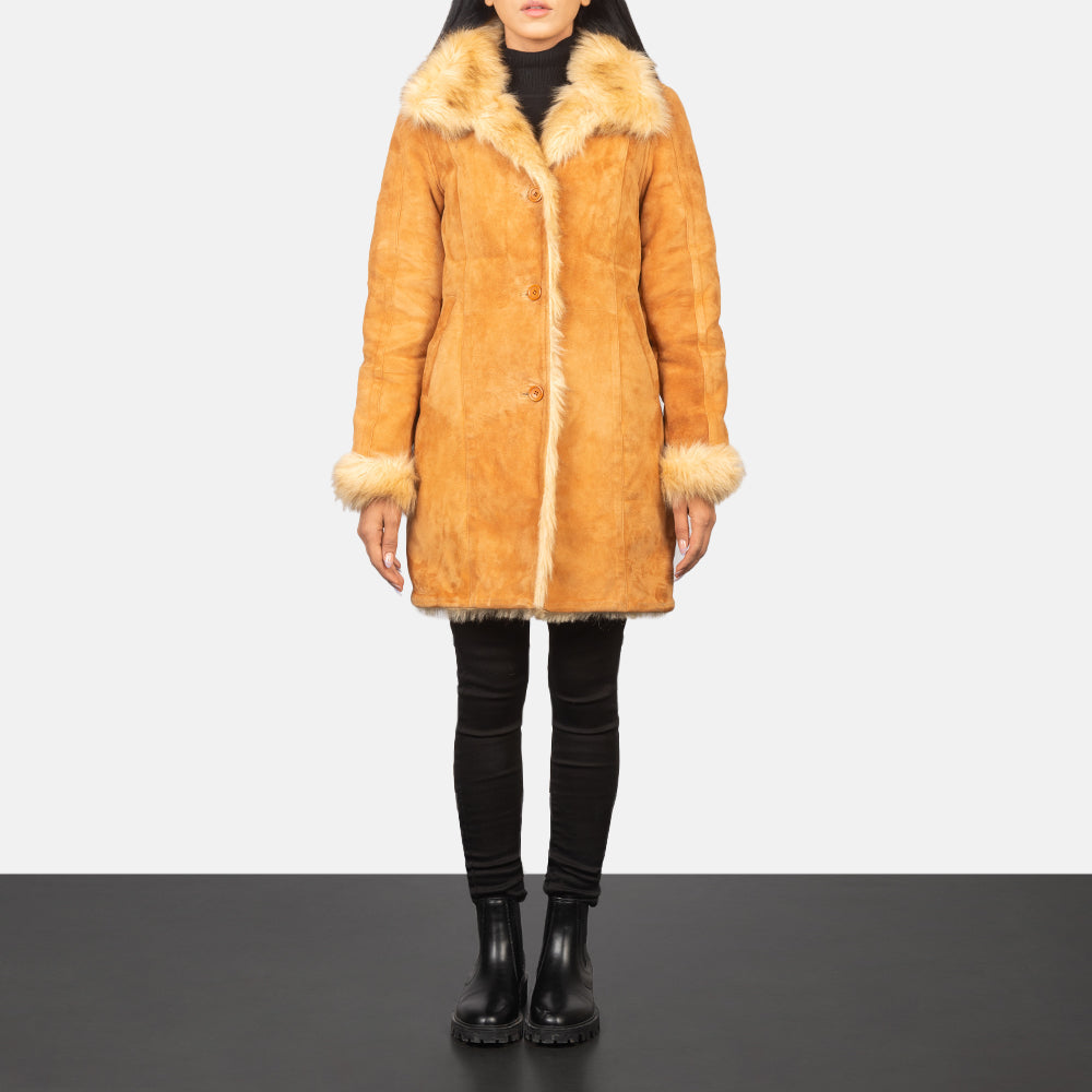 Ruler Shearling Leather Coat