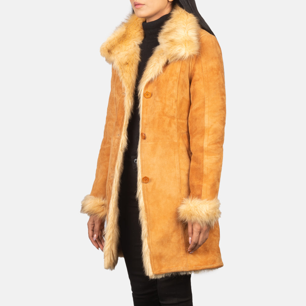 Ruler Shearling Leather Coat