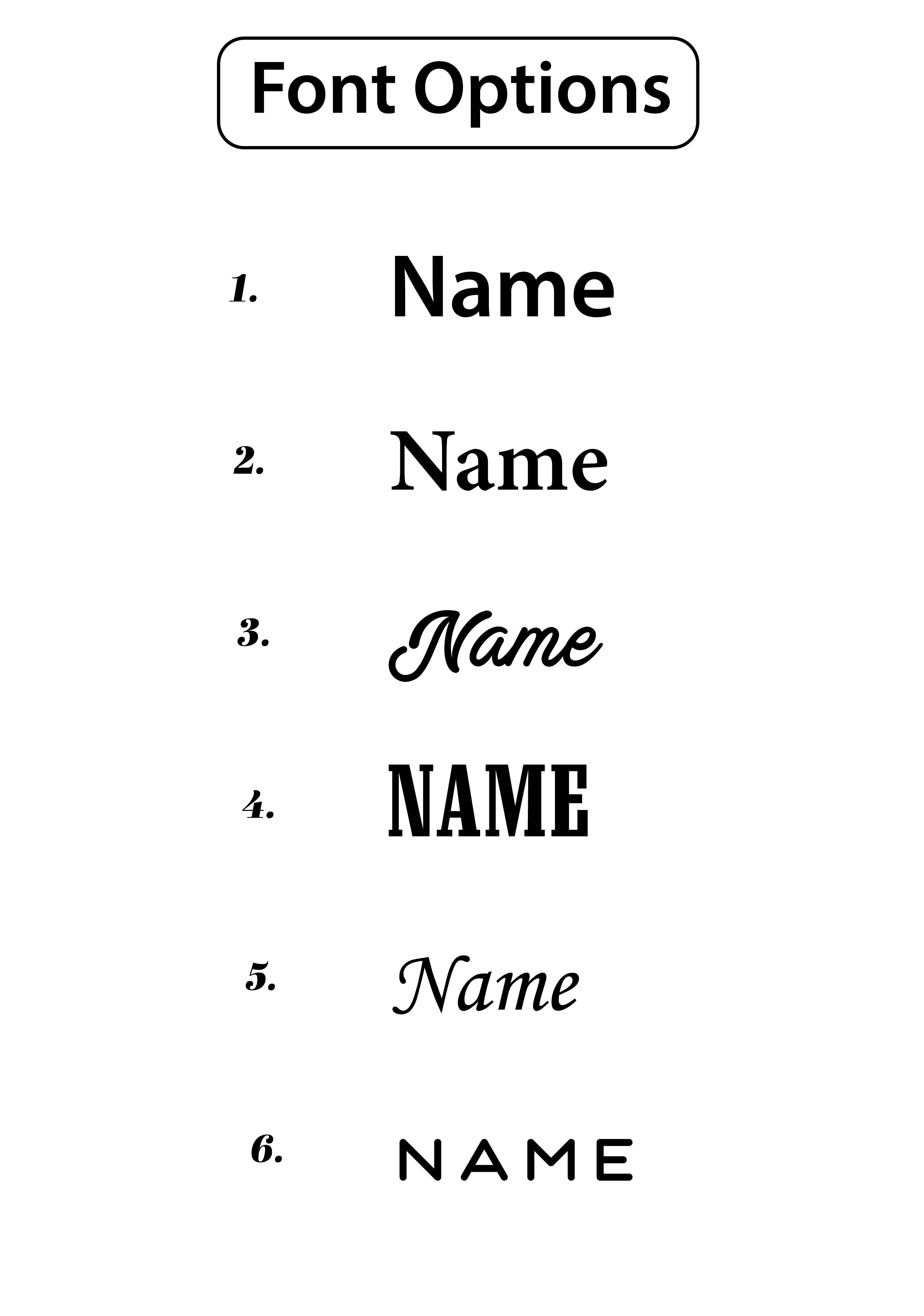 Custom Name/Initials Personalization