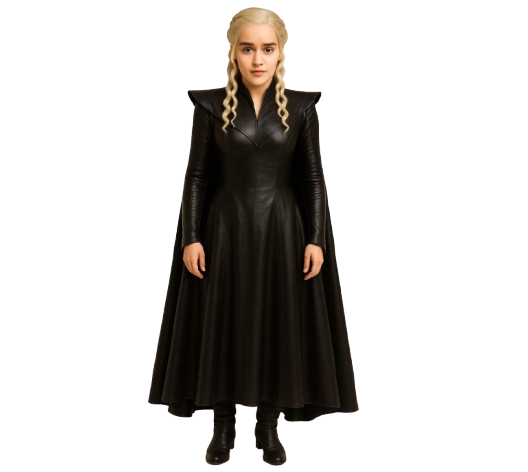 Daenerys Targaryen Leather Coat Dress