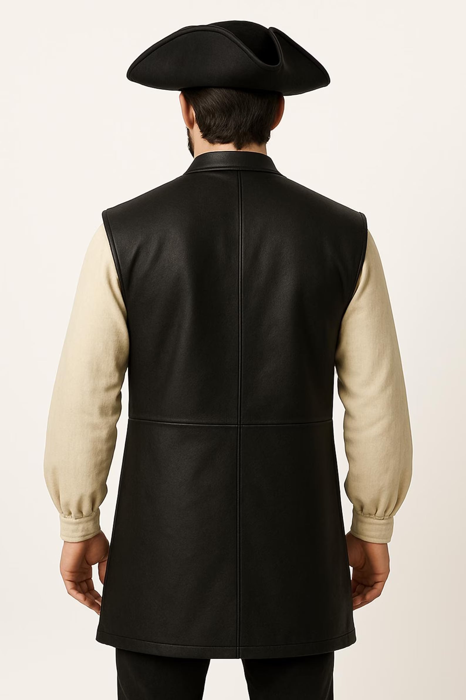 Medieval Leather Jerkin: Pirate Lace-Up Vest