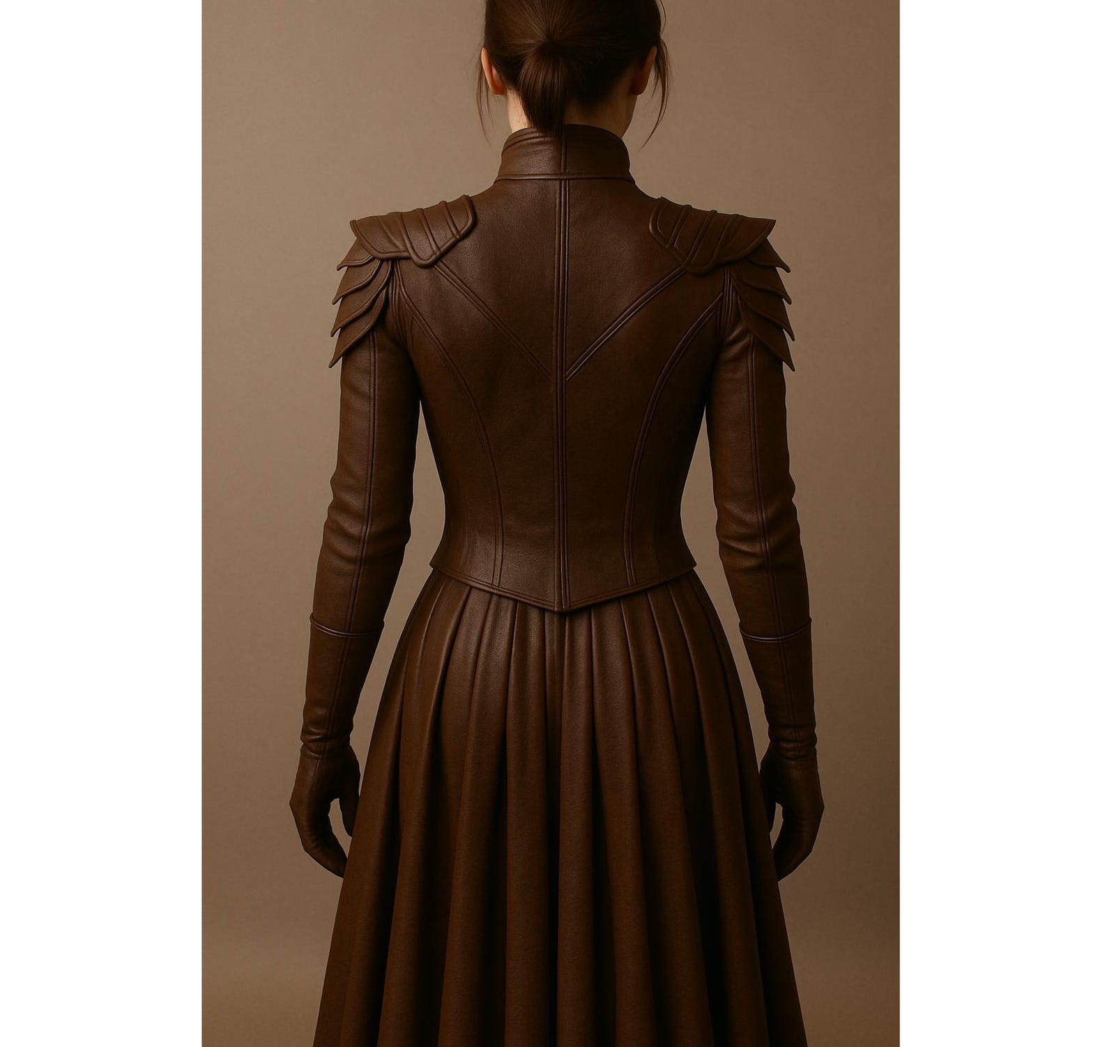 Leather Gothic Armor Cosplay Outfit