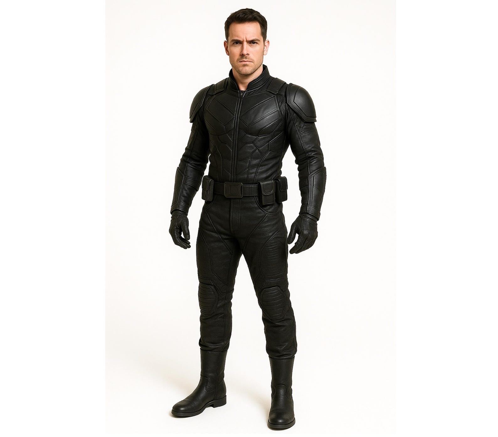 Leather Full Body Suit Cosplay Costume
