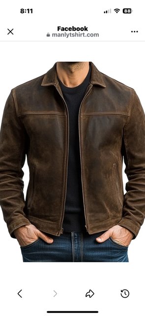 Custom Orlando Terrell Oil Pull Up Leather Jacket