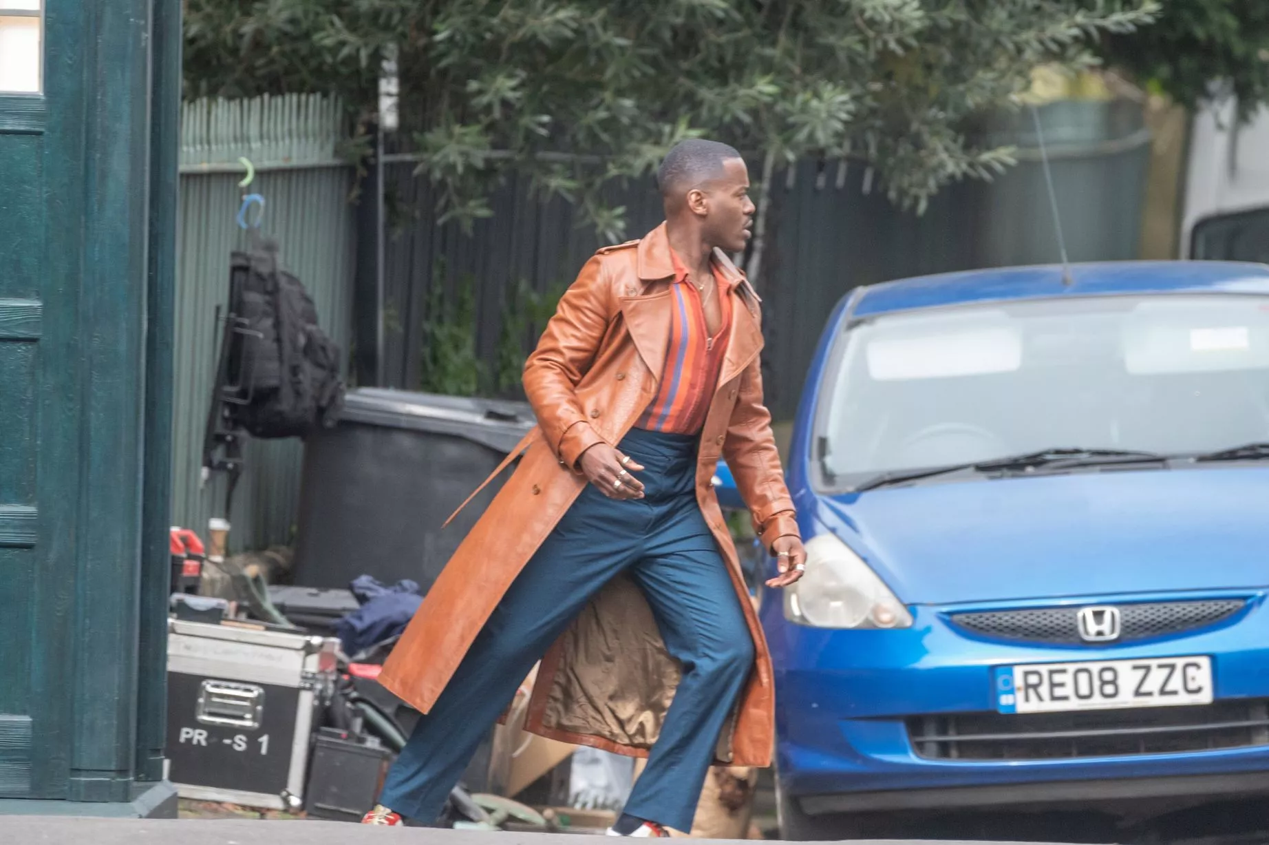 Custom Robin J Hopewin Leather Coat 1/2 Installment