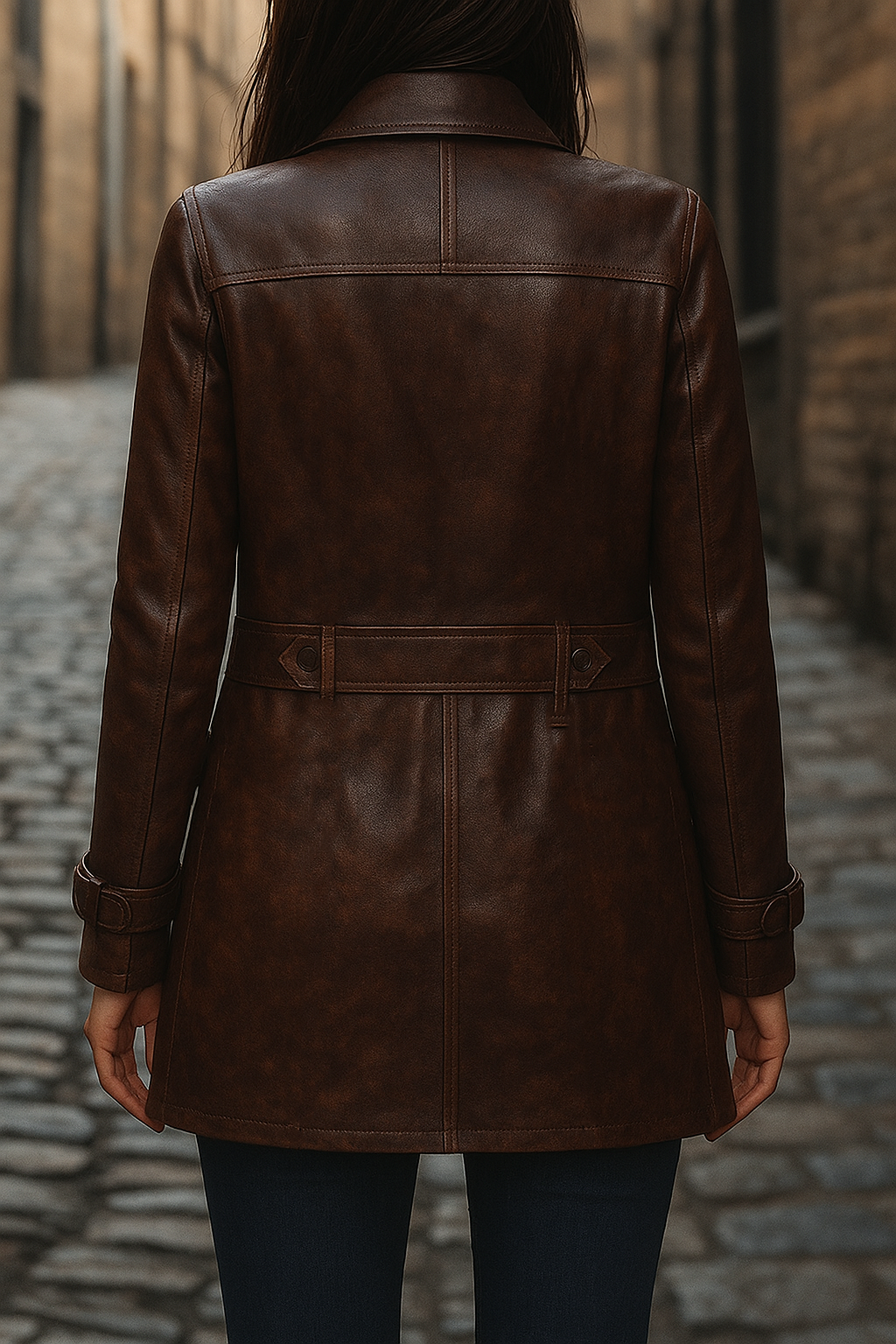 Custom Shelia Leather Coat