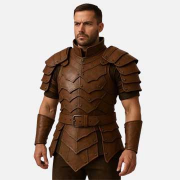 Medieval Gladiator Warrior Leather Armor Chestplate