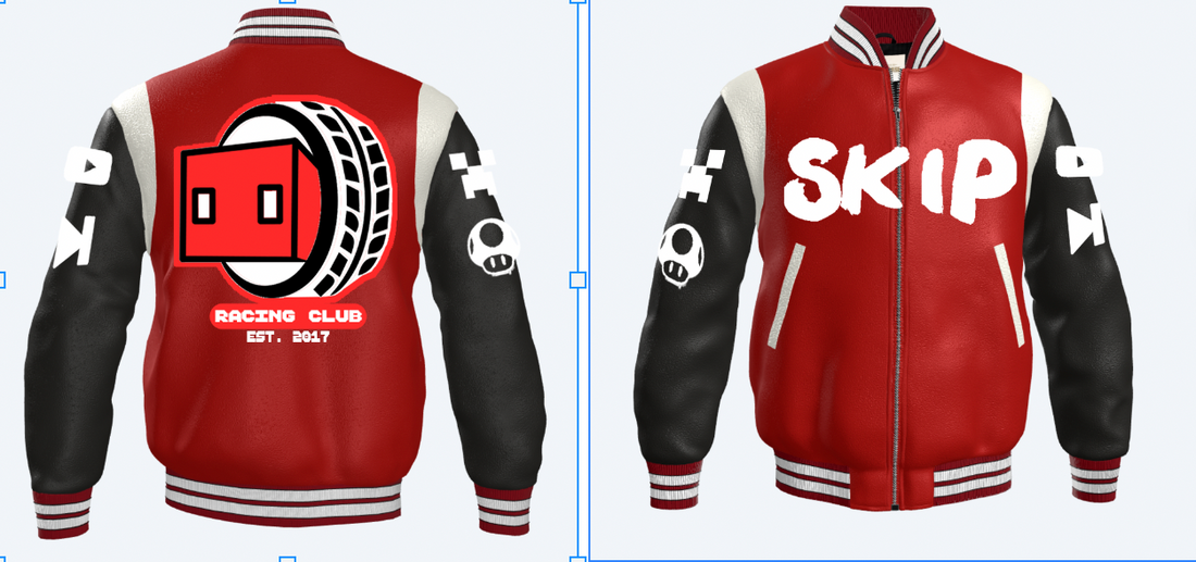 Custom Skip Media Leather Jacket Sample